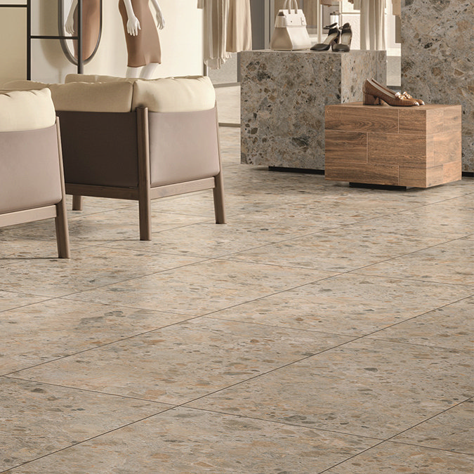 Villeroy and Boch Code 2 Ceppo Light Wall & Floor Tiles - 600 x 600mm