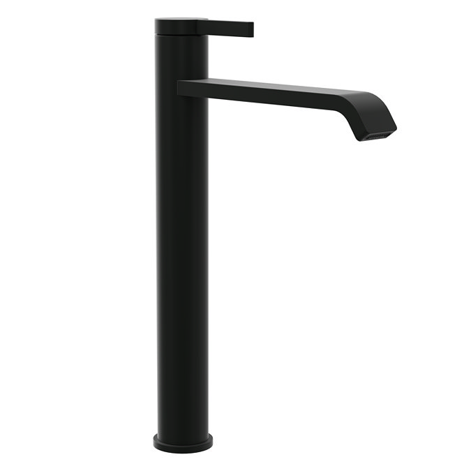 Villeroy and Boch Dawn Tall Single Lever Basin Mixer - Matt Black