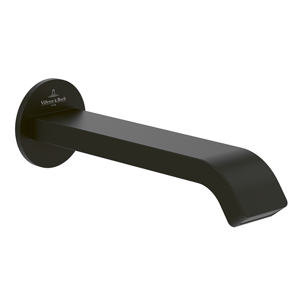 Villeroy and Boch Dawn Wall Mounted Bath Spout Matt Black
