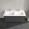 Villeroy and Boch Finero Glossy Grey 1300mm Wall Hung 4-Drawer Double Vanity Unit