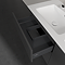 Villeroy and Boch Finero Glossy Grey 1300mm Wall Hung 4-Drawer Double Vanity Unit