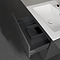 Villeroy and Boch Finero Glossy Grey 650mm Wall Hung 2-Drawer Vanity Unit