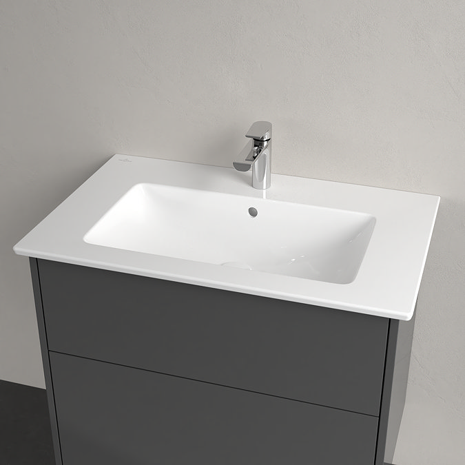 Villeroy and Boch Finero Glossy Grey 800mm Wall Hung 2-Drawer Vanity Unit