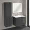 Villeroy and Boch Finero Glossy Grey Wall Hung Tall Cabinet
