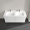 Villeroy and Boch Finero Glossy White 1300mm Wall Hung 4-Drawer Double Vanity Unit