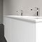 Villeroy and Boch Finero Glossy White 1300mm Wall Hung 4-Drawer Double Vanity Unit