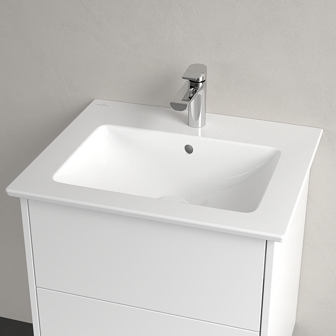 Villeroy and Boch Finero Glossy White 600mm Wall Hung 2-Drawer Vanity Unit