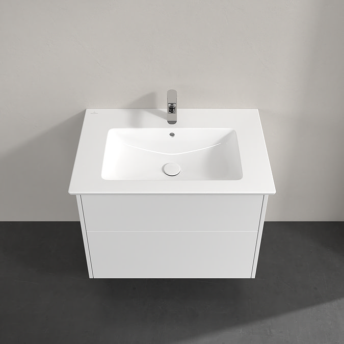 Villeroy and Boch Finero Glossy White 800mm Wall Hung 2-Drawer Vanity Unit