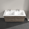 Villeroy and Boch Finero Stone Oak 1300mm Wall Hung 4-Drawer Double Vanity Unit