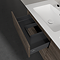 Villeroy and Boch Finero Stone Oak 1300mm Wall Hung 4-Drawer Double Vanity Unit