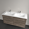 Villeroy and Boch Finero Stone Oak 1300mm Wall Hung 4-Drawer Double Vanity Unit