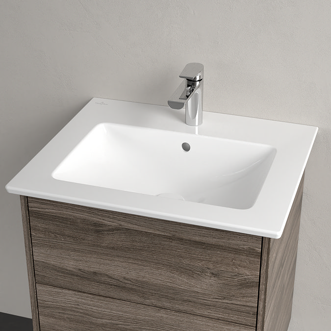 Villeroy and Boch Finero Stone Oak 600mm Wall Hung 2-Drawer Vanity Unit