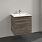 Villeroy and Boch Finero Stone Oak 650mm Wall Hung 2-Drawer Vanity Unit