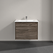 Villeroy and Boch Finero Stone Oak 800mm Wall Hung 2-Drawer Vanity Unit