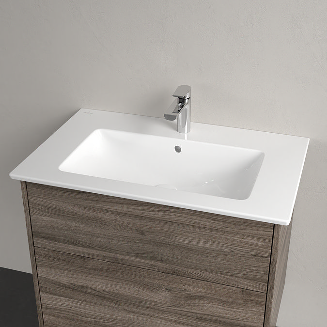 Villeroy and Boch Finero Stone Oak 800mm Wall Hung 2-Drawer Vanity Unit