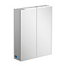 Villeroy and Boch H746 x W607mm My View One LED Illuminated Mirror Cabinet - A439G600 Large Image