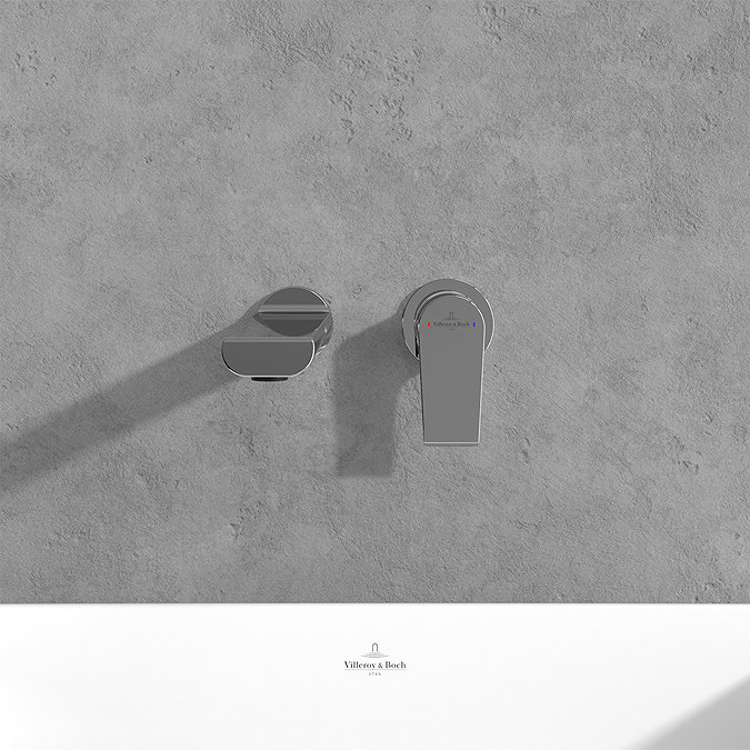 Villeroy and Boch Liberty Wall Mounted Single Lever Basin Mixer - Chrome