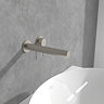 Villeroy and Boch Loop & Friends Wall Mounted Single Lever Basin Mixer - Brushed Nickel Matt