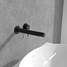 Villeroy and Boch Loop & Friends Wall Mounted Single Lever Basin Mixer - Matt Black
