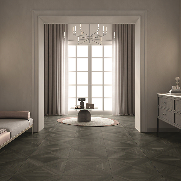Villeroy and Boch Marble Arch Dark Mocca Wood Effect Wall & Floor Tiles - 600 x 600mm