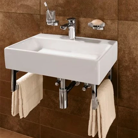 Villeroy and Boch Memento 1TH Wall Hung Basin  Feature Large Image