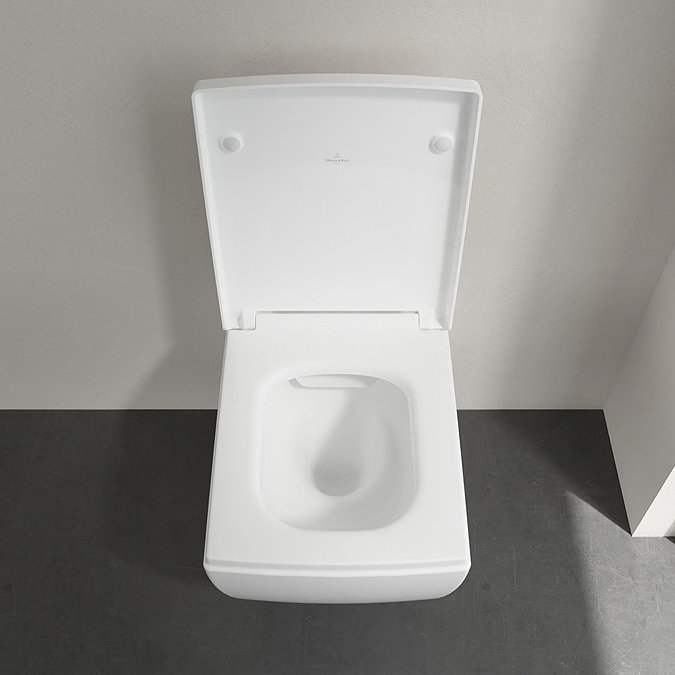 Villeroy and Boch Memento 2.0 DirectFlush Rimless Wall Hung Toilet + Soft Close Seat  Standard Large