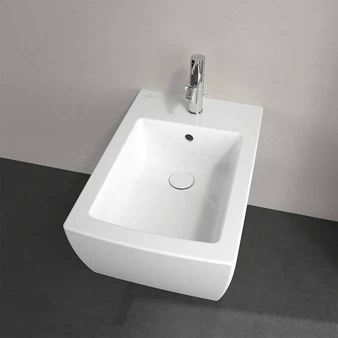 Villeroy and Boch Memento 2.0 Wall Hung Bidet - 44330001 Profile Large Image