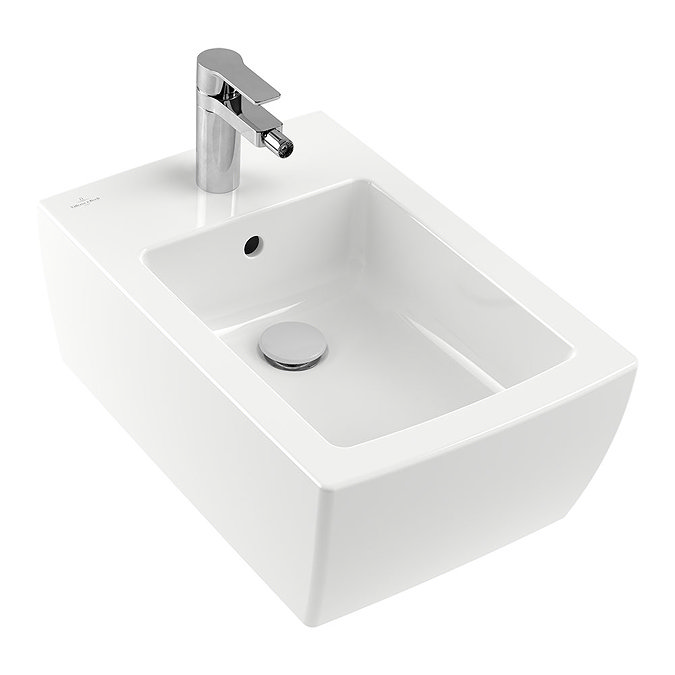 Villeroy and Boch Memento 2.0 Wall Hung Bidet - 44330001  In Bathroom Large Image