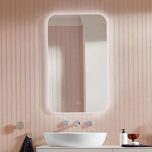Villeroy and Boch More To See Lite 600 x 1000mm Rectangular LED Mirror Large Image