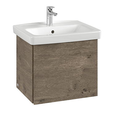 Villeroy and Boch Newo Nebraska Oak 550mm Wall Hung 1-Drawer Vanity Unit