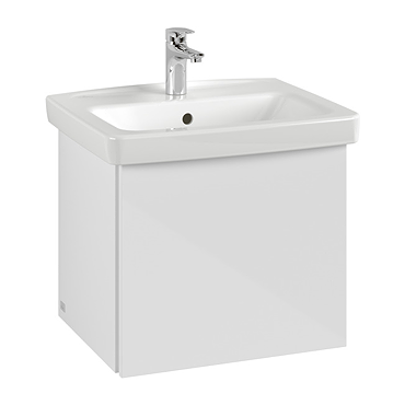 Villeroy and Boch Newo Satin White 550mm Wall Hung 1-Drawer Vanity Unit