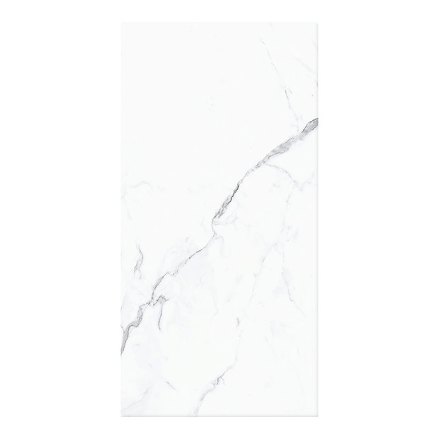 Villeroy and Boch Nocturne White Large Format Wall & Floor Tiles - 600 x 1200mm