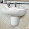 Villeroy and Boch O.novo 1TH Basin + Semi Pedestal Large Image