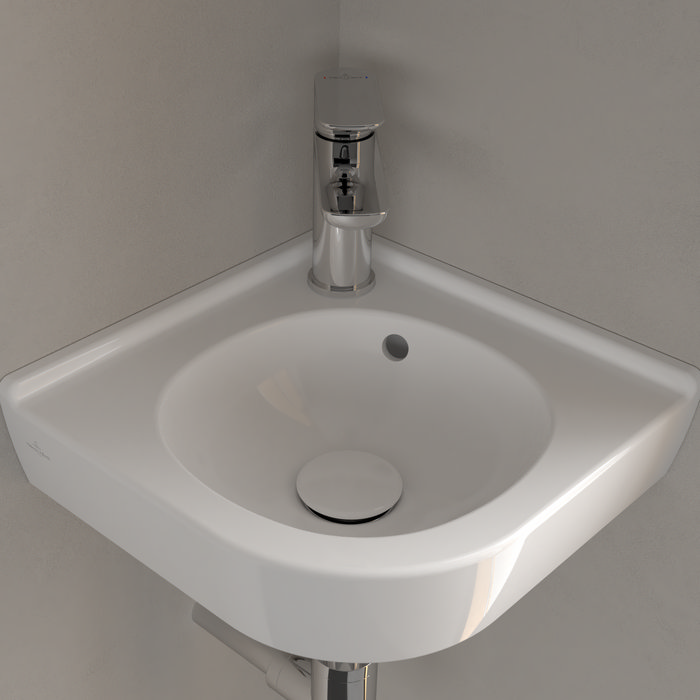 Villeroy and Boch O.novo 400 x 320mm 1TH Corner Handwash Basin
