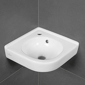 Villeroy and Boch O.novo 400 x 320mm 1TH Corner Handwash Basin - 73103201 Medium Image