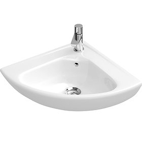 Villeroy and Boch O.novo 415 x 415mm 1TH Corner Handwash Basin - 73274001 Large Image