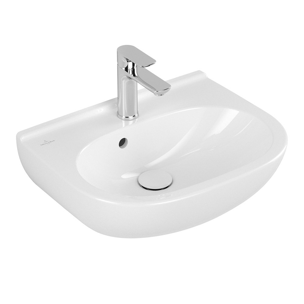 Villeroy and Boch O.novo 500 x 400mm 1TH Handwash Basin - 53605001  Profile Large Image