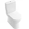 Villeroy and Boch O.novo BTW Close Coupled Toilet (Bottom Entry Water Inlet) + Soft Close Seat  Stan