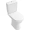 Villeroy and Boch O.novo Close Coupled Toilet (Bottom Entry Water Inlet) + Soft Close Seat  In Bathr