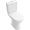 Villeroy and Boch O.novo Close Coupled Toilet (Side/Rear Entry Water Inlet) + Soft Close Seat  Featu