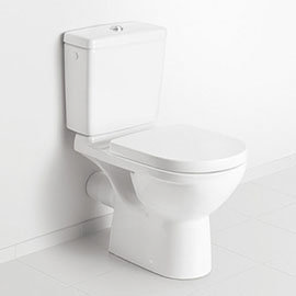 Villeroy and Boch O.novo Close Coupled Toilet (Bottom Entry Water Inlet) + Soft Close Seat Medium Im