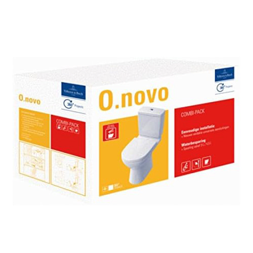 Villeroy and Boch O.novo Combi-Pack Close Coupled Open Back Toilet