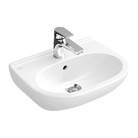 Villeroy and Boch O.novo Compact 550 x 370mm 1TH Handwash Basin - 51665501 Medium Image