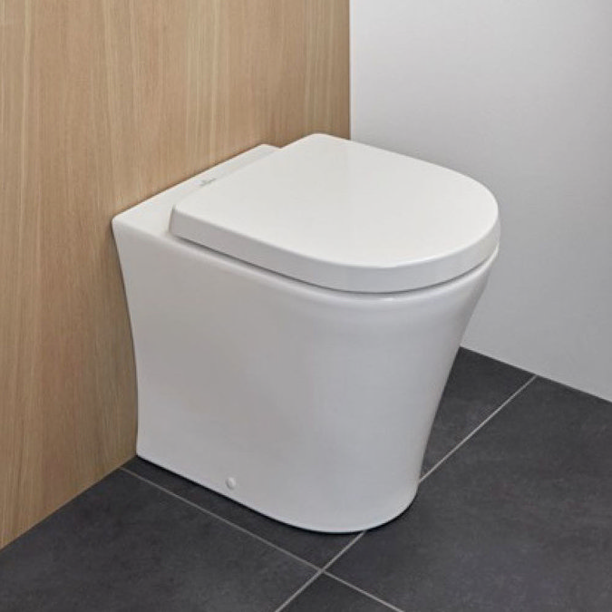 Villeroy and Boch O.novo Compact Back to Wall Toilet + Soft Close Seat Large Image
