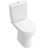 Villeroy and Boch O.novo Compact Rimless Close Coupled Toilet (Bottom Entry Water Inlet) + Soft Clos