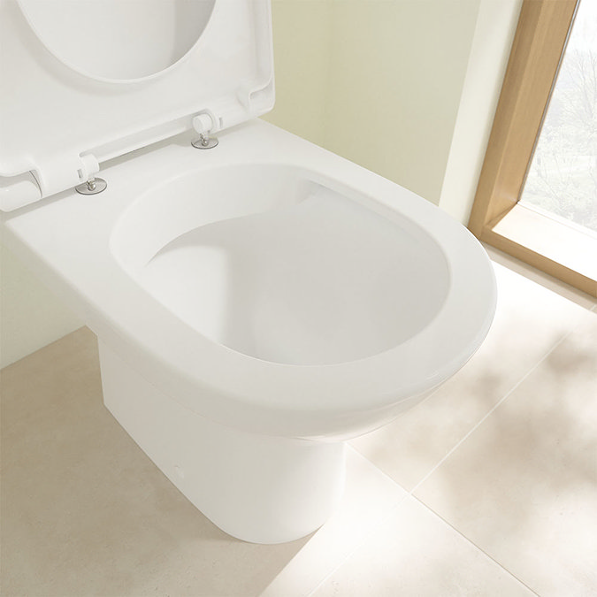 Villeroy and Boch O.novo Compact Rimless Close Coupled Toilet (Bottom Entry Water Inlet) + Soft Clos