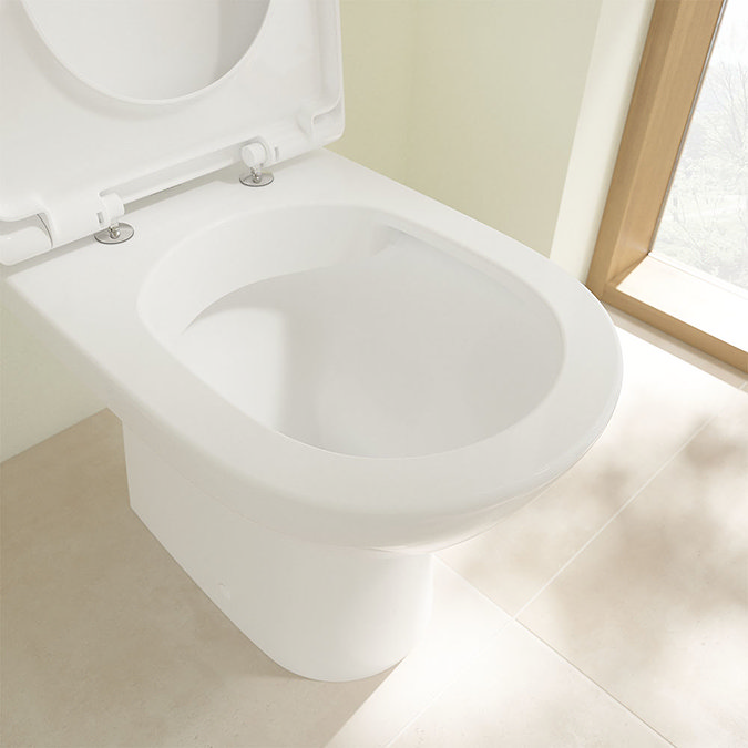 Villeroy and Boch O.novo Compact Rimless Close Coupled Toilet (Side/Rear Entry Water Inlet) + Soft C