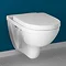 Villeroy and Boch O.novo DirectFlush Rimless Wall Hung Toilet + Soft Close Seat Large Image