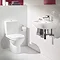 Villeroy and Boch O.novo Rimless Close Coupled Toilet (Side/Rear Entry Water Inlet) + Soft Close Sea