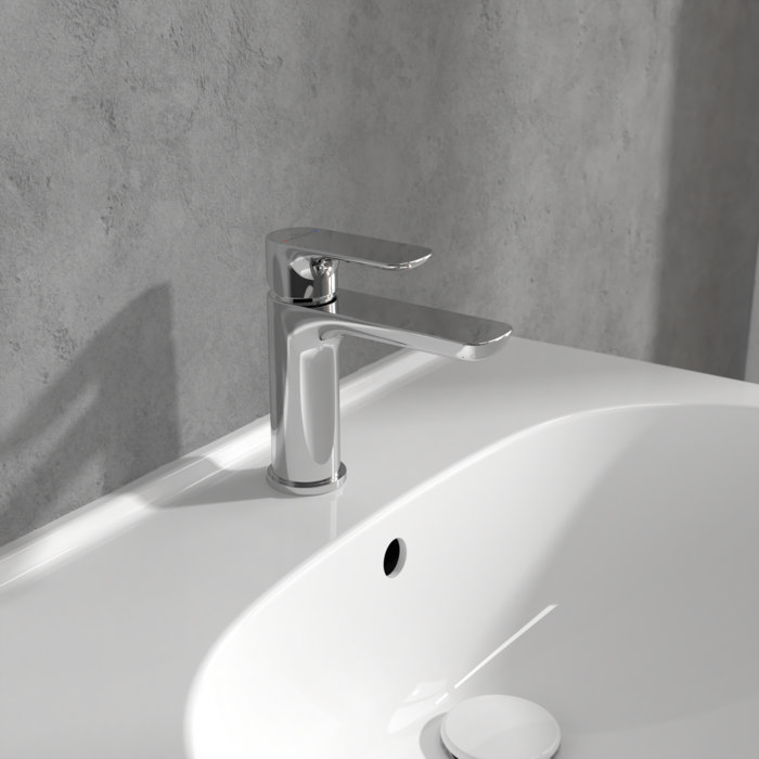 Villeroy and Boch O.novo Single Lever Basin Mixer - Chrome